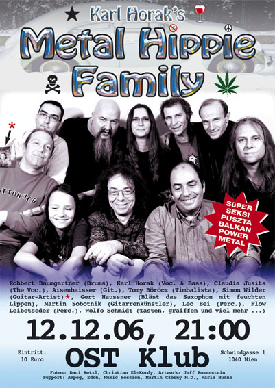 METAL HIPPIE FAMILY Plakatmotiv